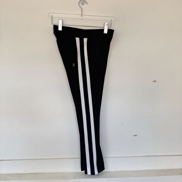 Belyn Key Ponte Crop Track Pant Golf Lux Athletic Pull On Black Onyx Chlk XS NEW - Picture 4 of 13